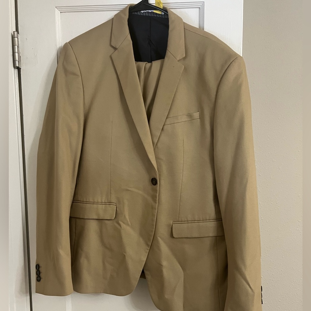 Tan ZARA suit